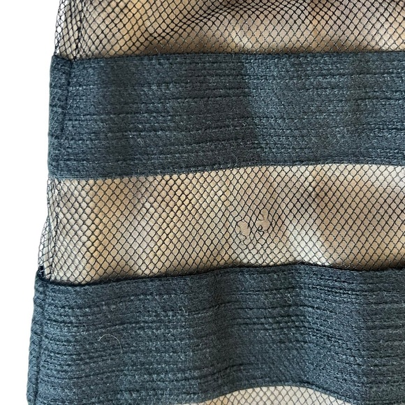 Anne Fontaine Latoya Striped Mesh Cocktail Dress Black Size 44 NEW - Picture 14 of 14